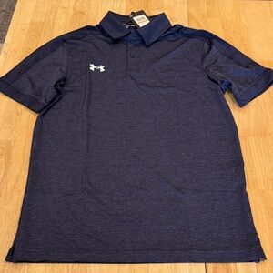 Under Armour men’s size small navy Heather  Trophy Polo NWT